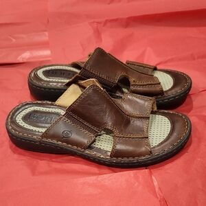 Born Brown Leather Sandals